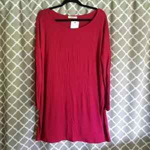 NEW Cherish Red Dolman T Shirt Dress S/M